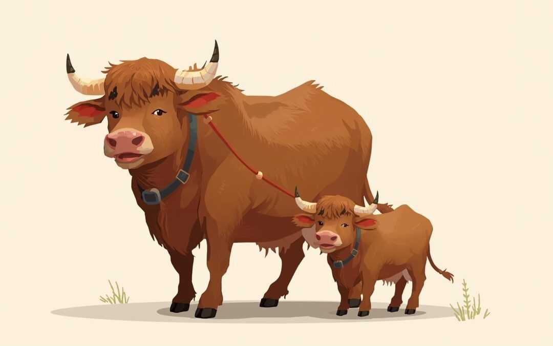 Der große und der kleine Ochse