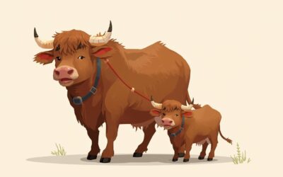 Der große und der kleine Ochse